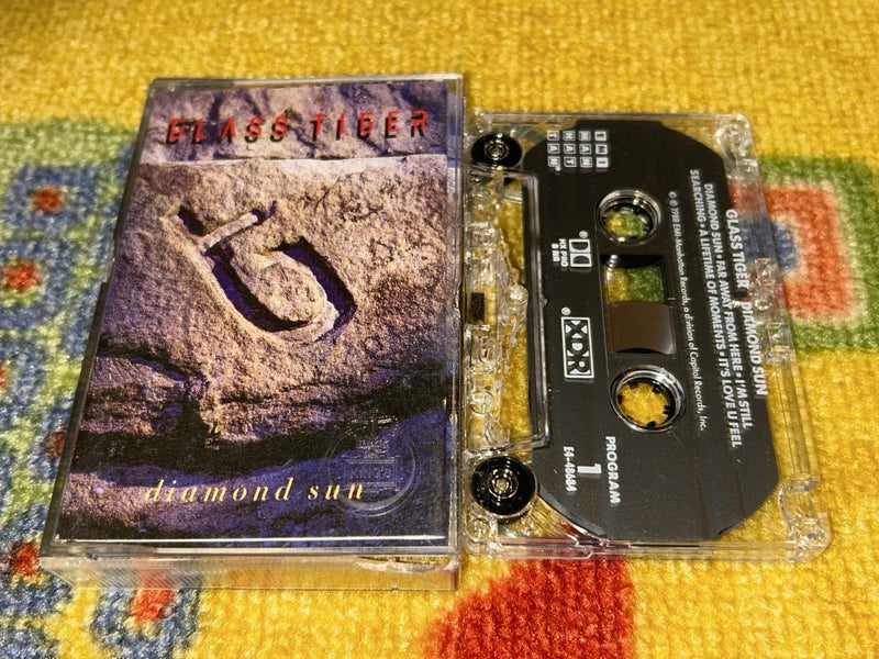 GLASS TIGER Diamond Sun CASSETTE TAPE Carousel 2