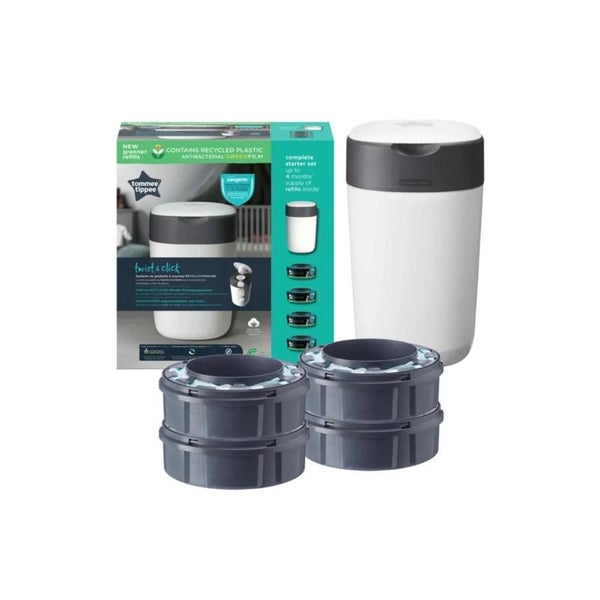 Tommee Tippee Twist & Click Bin + 4 Cassettes Carousel 1