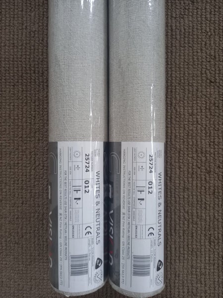 Wallpaper. Textured strand weave - Grey. 2 roll bundle Carousel 2