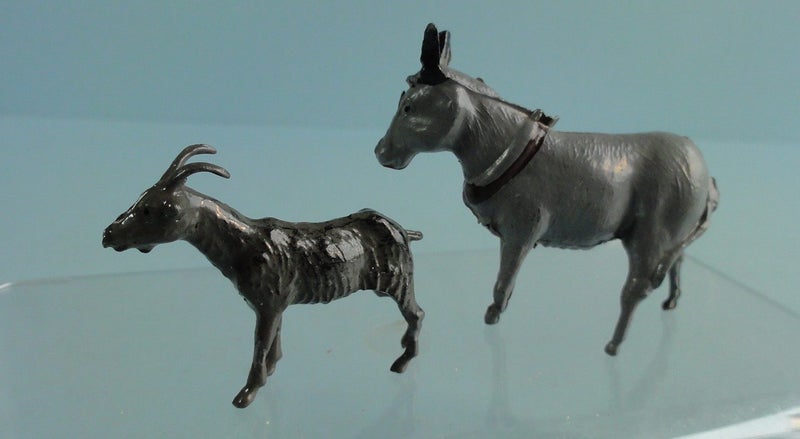 Vintage Britains Farm Lead Animals: Donkey & Goat Carousel 1