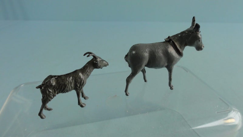 Vintage Britains Farm Lead Animals: Donkey & Goat Carousel 2