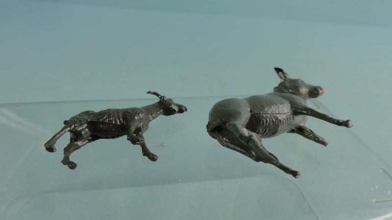 Vintage Britains Farm Lead Animals: Donkey & Goat Carousel 3