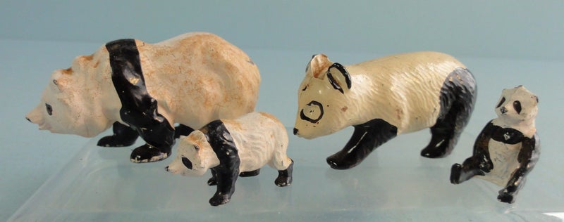 Vintage Britains Zoo Lead Animals: Panda Bears Carousel 1