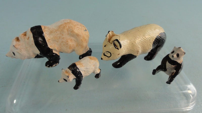 Vintage Britains Zoo Lead Animals: Panda Bears Carousel 2
