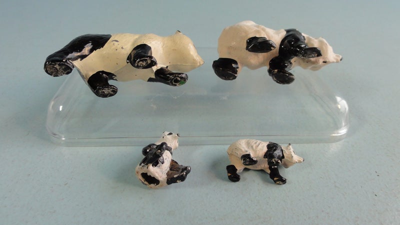 Vintage Britains Zoo Lead Animals: Panda Bears Carousel 6