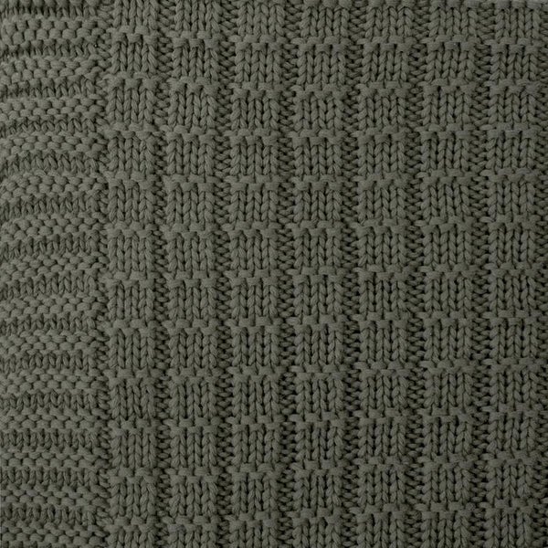 Bambury Tanami knitted Throw Rug Moss Carousel 3