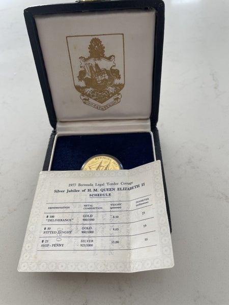 1977 Bermuda $100 Gold Proof Coin Carousel 3