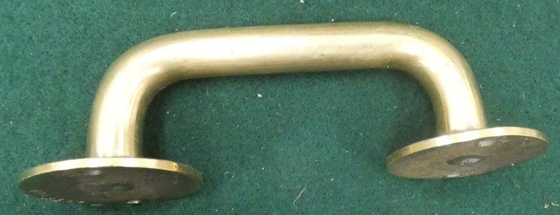 Rather RARE & old MASSIVE Brass ANTIQUE Safe DOOR HANDLE One of only TWO listed Carousel 2