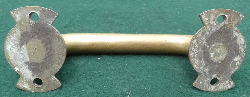 Rather RARE & old MASSIVE Brass ANTIQUE Safe DOOR HANDLE # 2 of only TWO listed Carousel 2