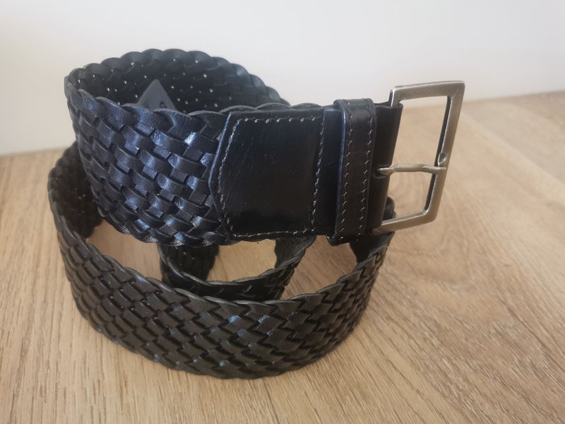 Genuine Leather Braided Belt, S, 100cm - Made in India, LIKE NEW Carousel 1