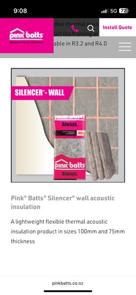 Pink Batts Silencer Acoustic Wall Insulation– Great Condition! $360 worth!! Carousel 3