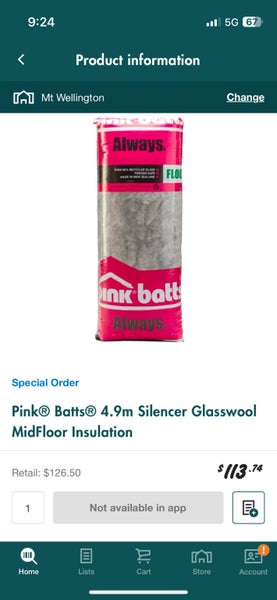 Pink Batts Silencer Acoustic Midfloor/Ceiling Insulation – $1000 Worth Carousel 3