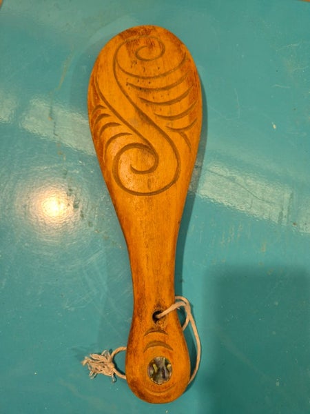 Maori patu wooden carved art $1!!! Carousel 2