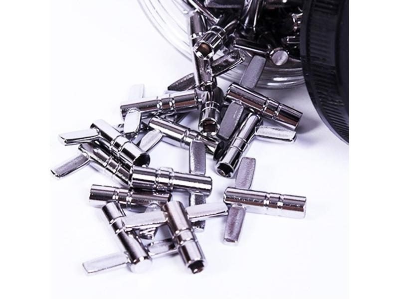 1PC Drum Tuning Key Adjustment Wrench Silver Metal Drum Key Tool Tuning Carousel 1