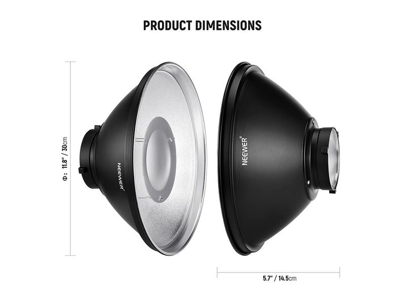 NEEWER Studio Strobe Flash Light Reflector Beauty Dish Carousel 2