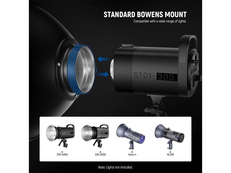 NEEWER Studio Strobe Flash Light Reflector Beauty Dish Carousel 7