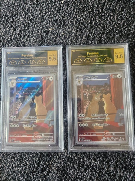 Two persian Pokemon cards both graded 9.5 Japanese and English cards Carousel 1