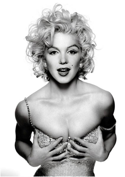 Framed $1 RESERVE 1 Panel Canvas Art Print - Marilyn Monroe Carousel 1