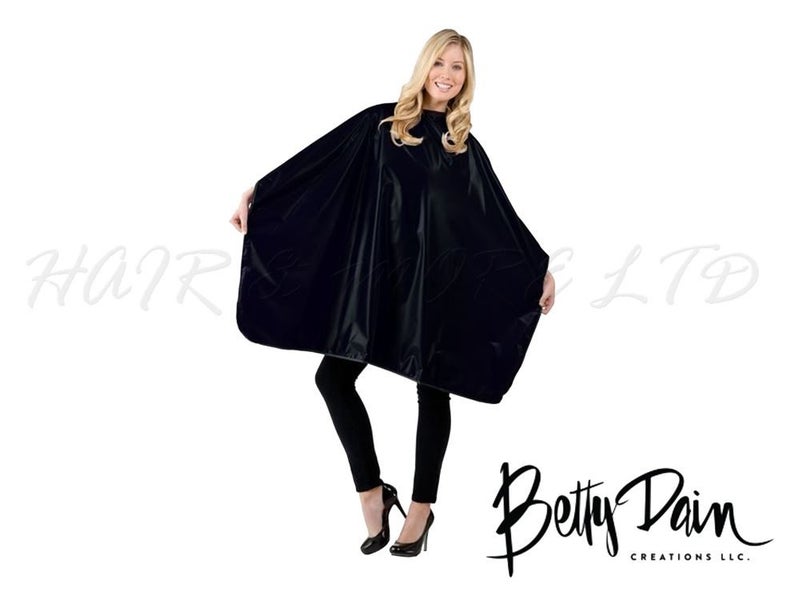 Betty Dain Shampoo Cape Jumbo - Black, Brand New! Carousel 1