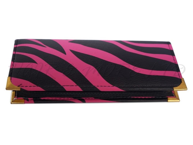 NEW Love Your Hair Leatherette Scissor Case - Pink/Black Zebra Carousel 1