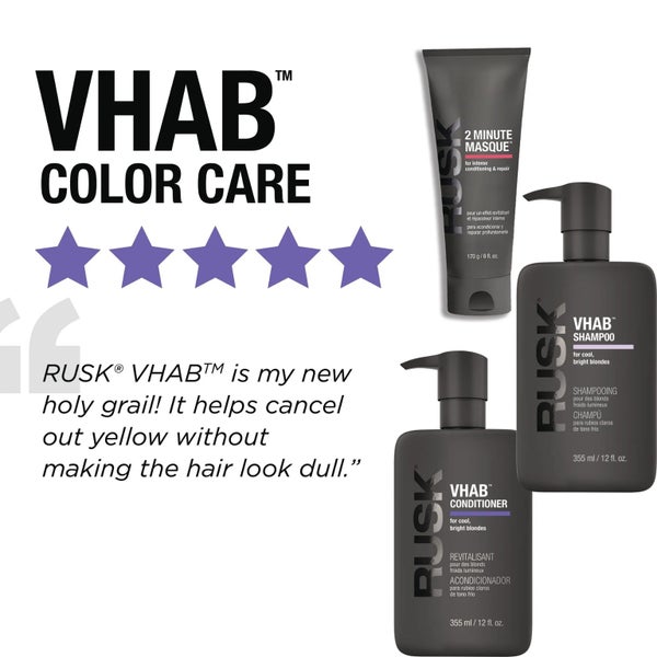 Rusk VHAB Gift Set - Shampoo, Conditioner & Mask plus BONUS Belt Bag Carousel 2
