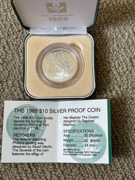 $10.0 silver proof coin 1988 Carousel 1