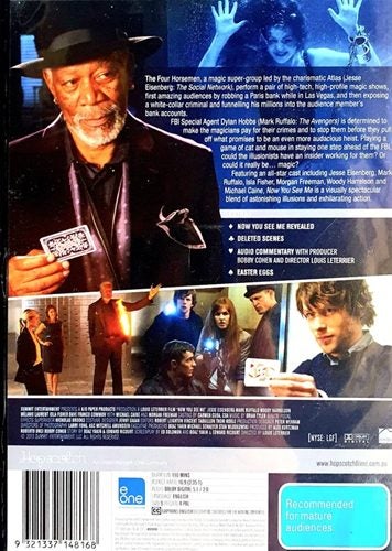 Now You See Me - Jesse Eisenberg, Mark Ruffalo, Morgan Freeman DVD Region 4 Carousel 2