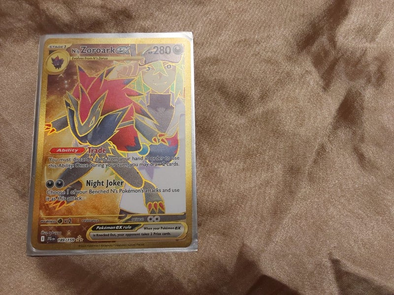 Pokemon card - Ns Zoroark ex gold. journey together Carousel 1