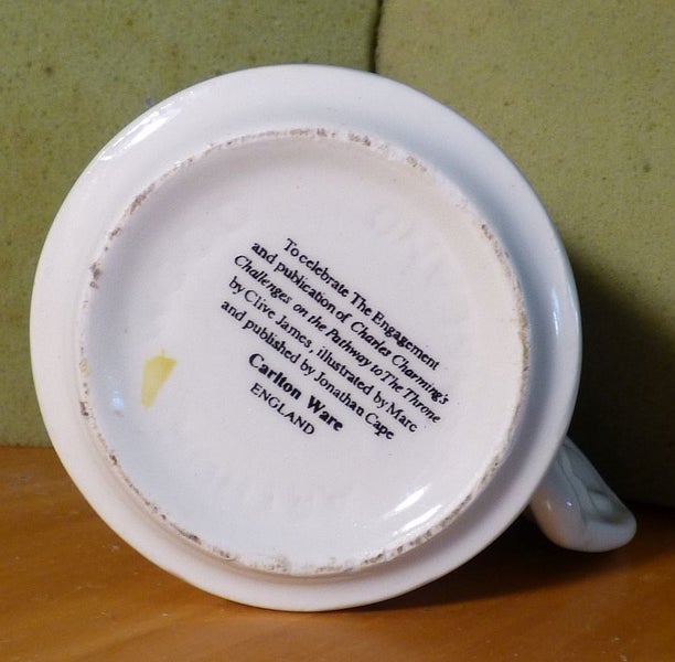 Vintage 1981 Carlton Ware Prince Charles Engagement To Lady Diana Ear Mug Carousel 2