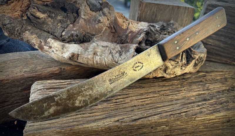 VERY NICE ANTIQUE I. WILSON FIXED BLADE WITH NICE STAMPING ON THE BLADE Carousel 1