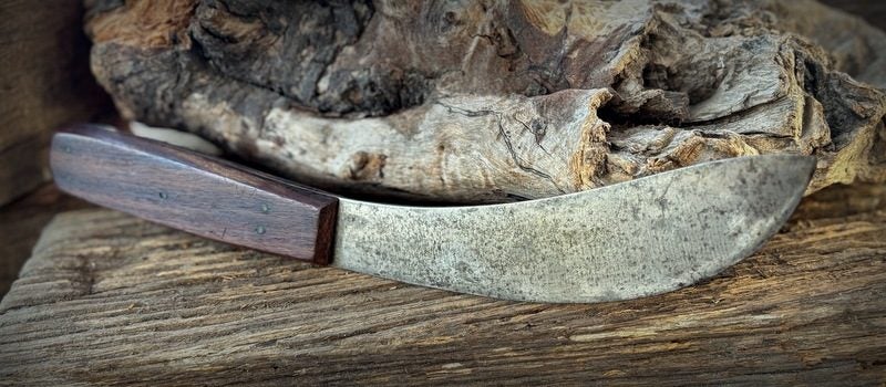AWESOME SHEFFIELD CARBON STEEL SKINNER- BEAUTIFULLY STAMPED BLADE Carousel 11
