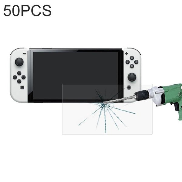 50 Tempered Glass Film For Nintendo Switch Oled - Pack Carousel 2