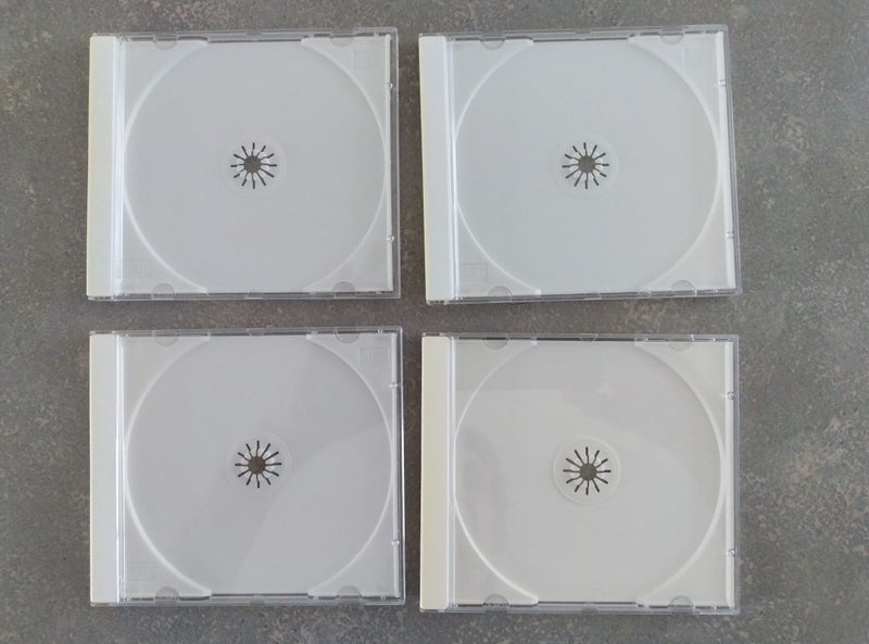 CD Jewel cases (x4 white) Carousel 3