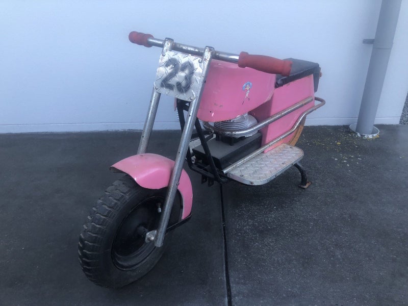 Old Pink Carnival Carousel Motorbike Carousel 1
