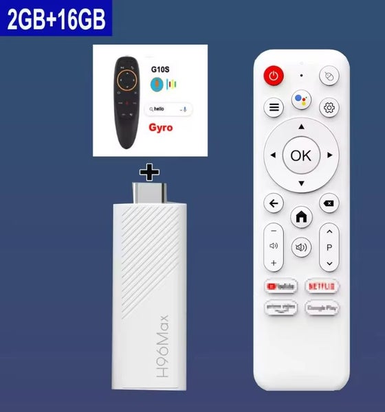H96 MAX Android TV Stick Allwinner H313 2.4G Wifi 5G 16GB G10S 4K Voice Remote Carousel 1