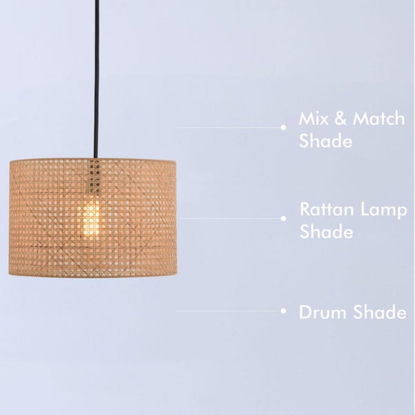 Rattan light/lamp shade Carousel 5