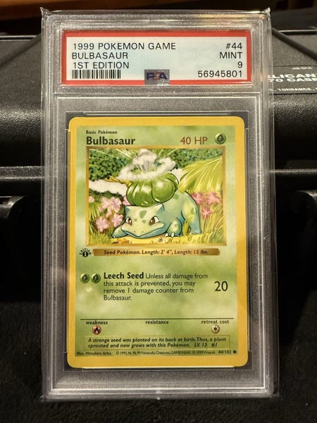 PSA9 Mint 1st Edition Bulbasaur Carousel 1