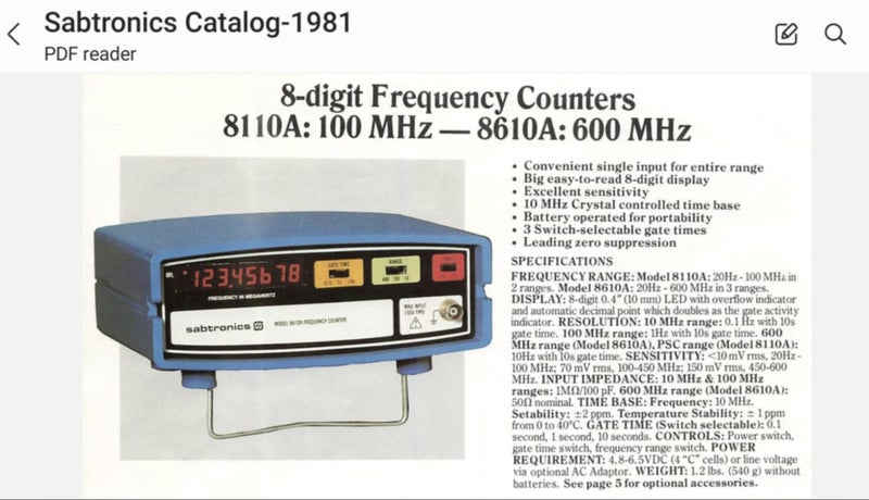 Hitachi V-202F 20MHz Oscilloscope AND 8 Digit Frequency Counter Carousel 4