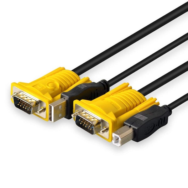 USB VGA KVM Switch Cable Adapter 1.5m Carousel 1