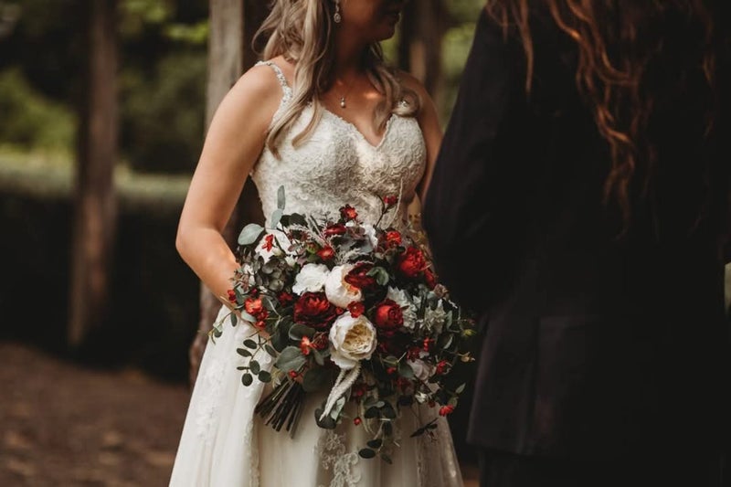 Ivory A-line wedding dress62863220288897116