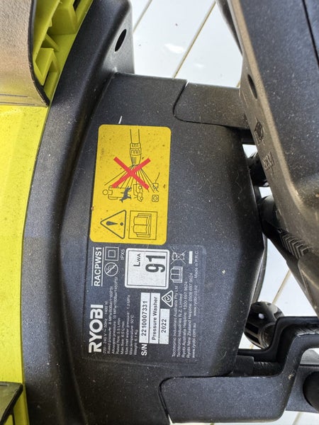 Ryobi 1450PSI Pressure Washer Carousel 3