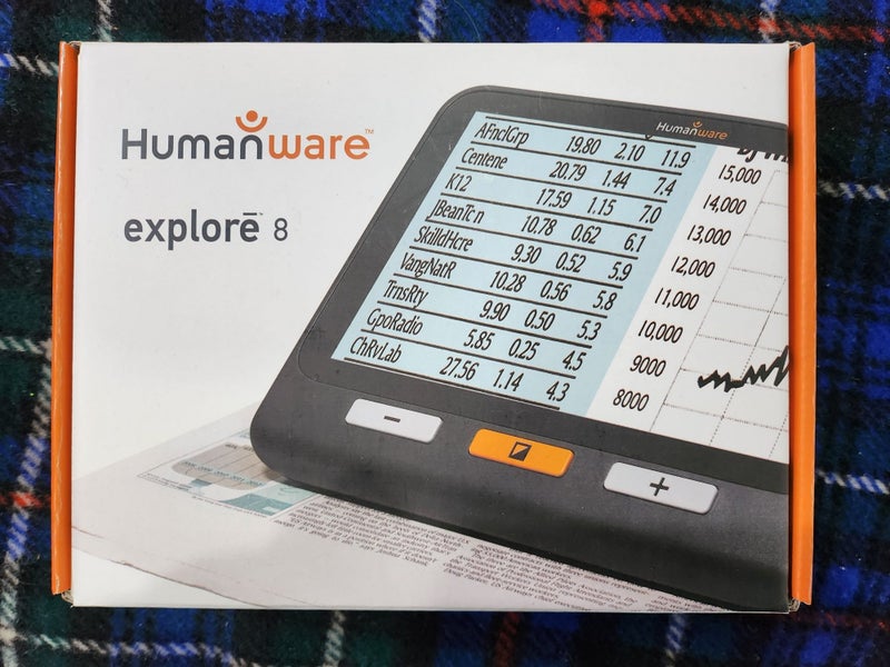 'Humanware' explore 8 Portable Electronic Low Vision Reading Aid Carousel 1
