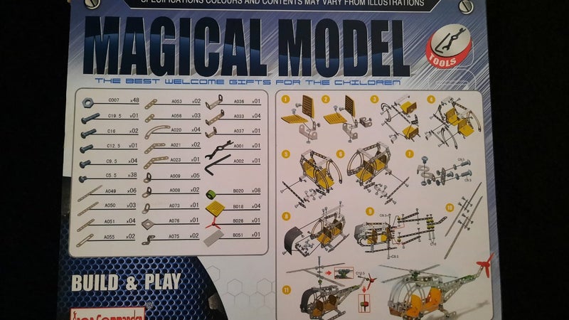 Helicopter Model... similar to Meccano Carousel 2