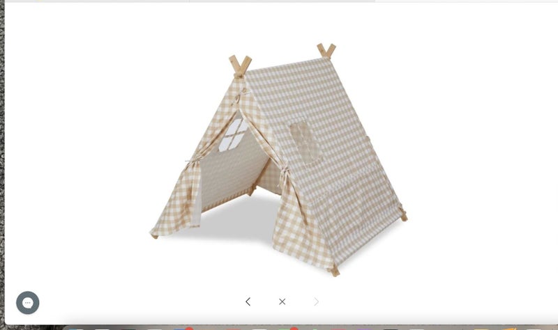 Mocka Minka House Beige Gingham Carousel 1
