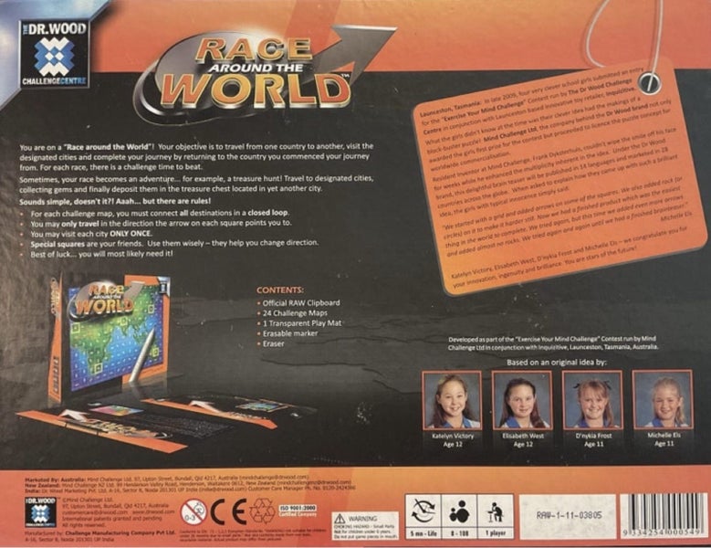 RACE AROUND THE WORLD. Dr Wood Challenge Centre. Complete. Carousel 2