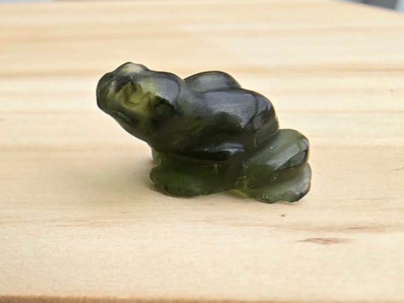 Moldavite Frog Carving 11.2ct Carousel 2