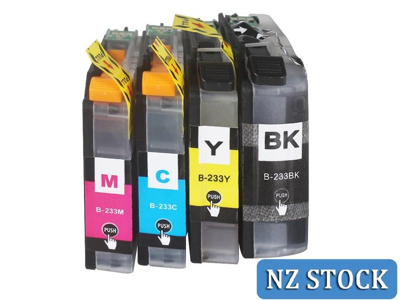 PTN NEW LC233 Brother Compatible Ink Cartridge X4 Carousel 1
