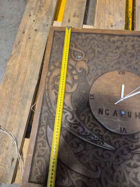 cool Maori wood caved clock $1!!!!! Carousel 2