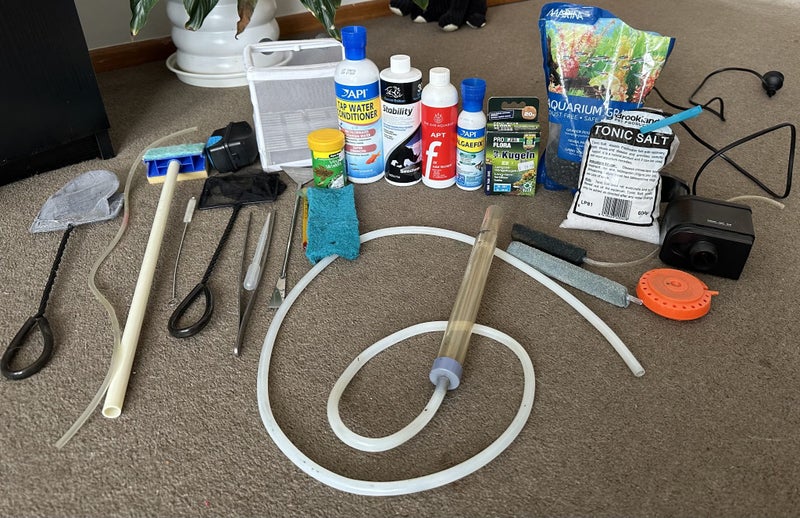 Complete Tropical Fish Tank + Cabinet + Fish + Supplies – Must Go! Carousel 2