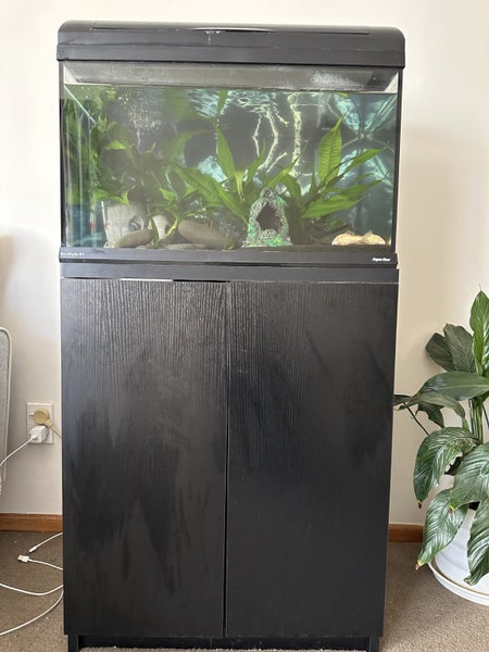 Complete Tropical Fish Tank + Cabinet + Fish + Supplies – Must Go! Carousel 1